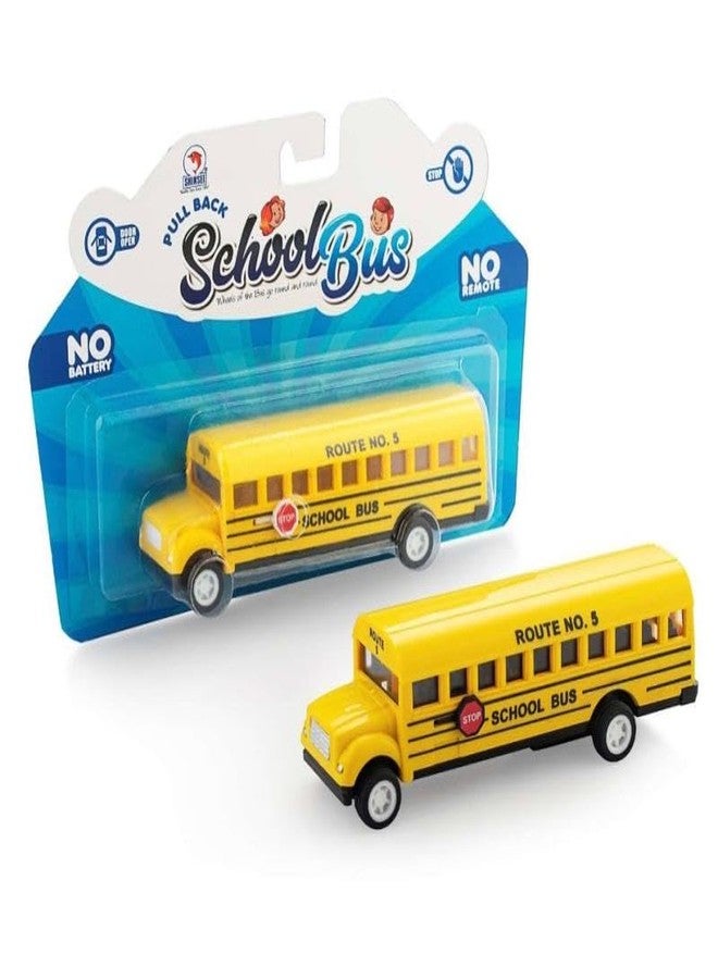 Fair School Bus Yellow | Pull Along Toy | No Remote No Batteries | for Age 5 Years and Above - Image 1